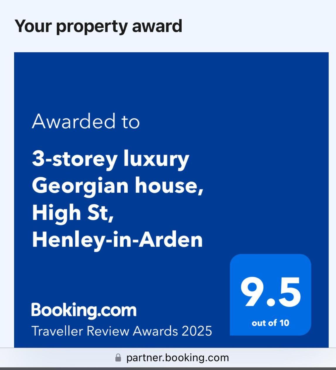 Entire Georgian Luxury Home - 3 Storey- High St Henley-In-Arden -Two Bedrooms-Sleeps 4 エクステリア 写真